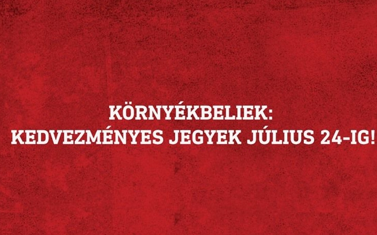 Július 24-ig válthatnak kedvezményes jegyet a FEZEN-re a környékbeliek